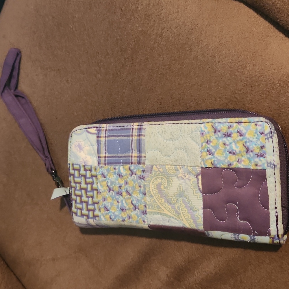 Donna Sharp Patchwork Quilted Clutch Snap Wallet - image 4